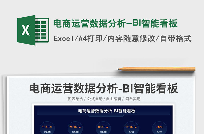 電商運營數據分析-BI智能看板