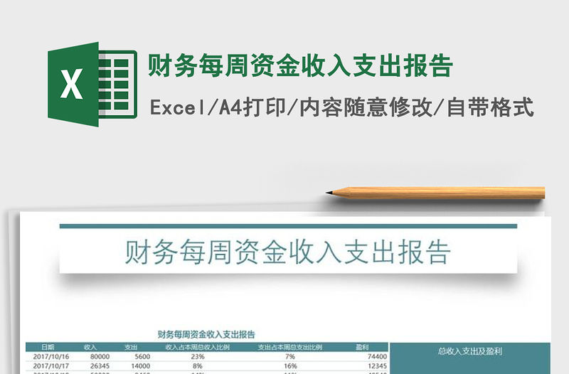 2021年財(cái)務(wù)每周資金收入支出報(bào)告