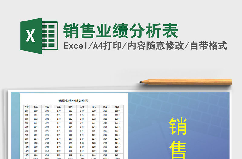 2021年銷售業績分析表