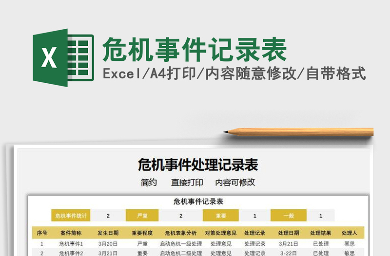 2021危機事件記錄表免費下載