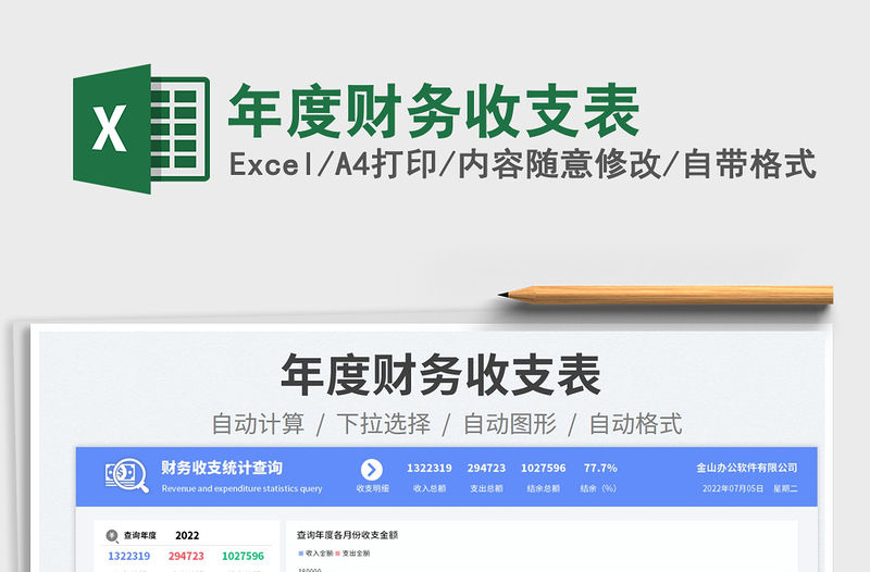 2022年度財務收支表免費下載
