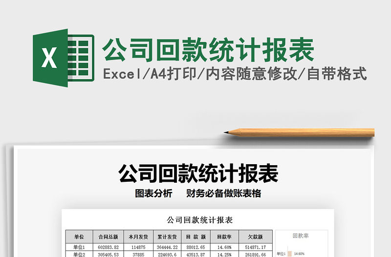 2021年公司回款統計報表