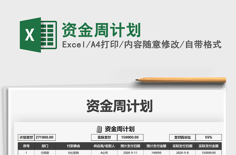 2021年資金周計(jì)劃