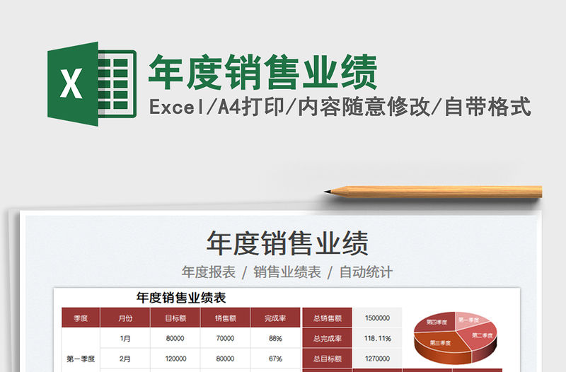 2022年度銷售業績免費下載