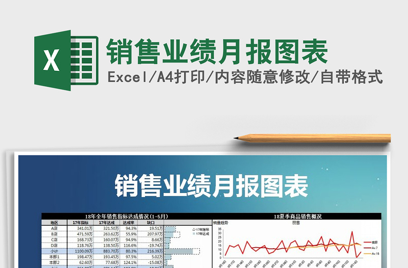 2021年銷售業(yè)績月報(bào)圖表