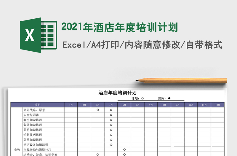 2021年酒店年度培訓(xùn)計(jì)劃
