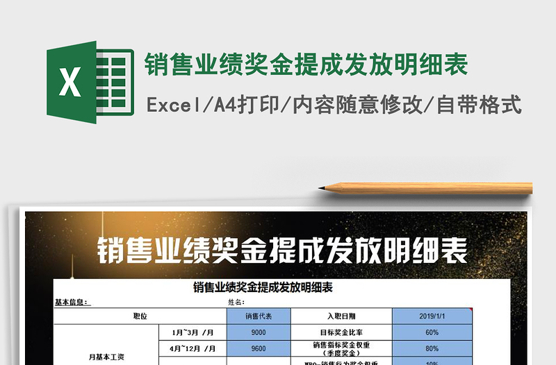 2022年銷售業(yè)績(jī)獎(jiǎng)金提成發(fā)放明細(xì)表免費(fèi)下載