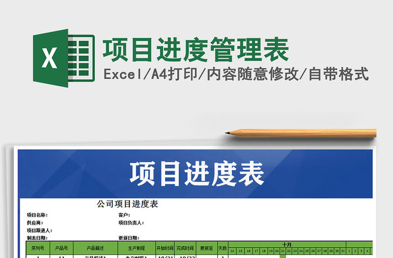 2021年項目進度管理表