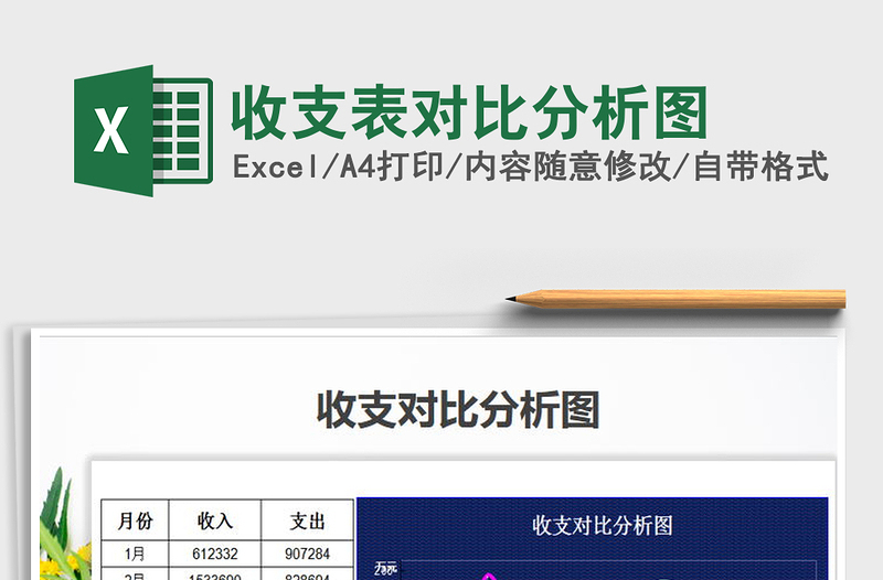 2021年收支表對比分析圖