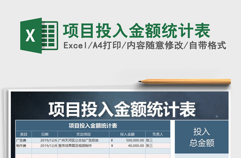 2021年項目投入金額統計表