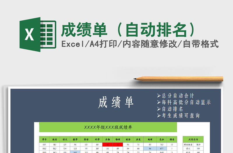 2021年成績單（自動排名）