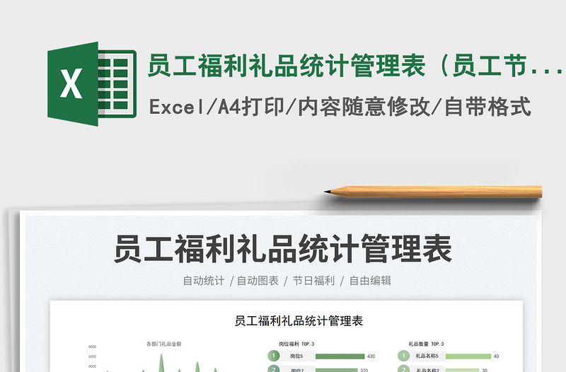 員工福利禮品統(tǒng)計管理表（員工節(jié)日福利）免費下載