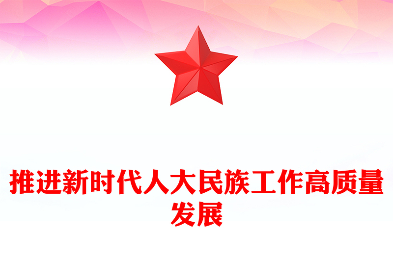 推進新時代人大民族工作高質量發展