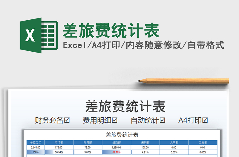 2022差旅费统计表免费下载