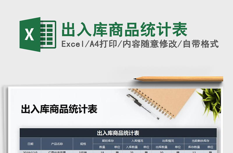 2021年出入庫商品統(tǒng)計(jì)表