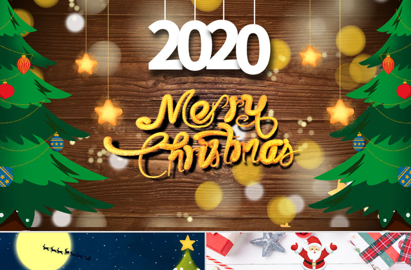 原創圣誕賀卡動態PPT模板