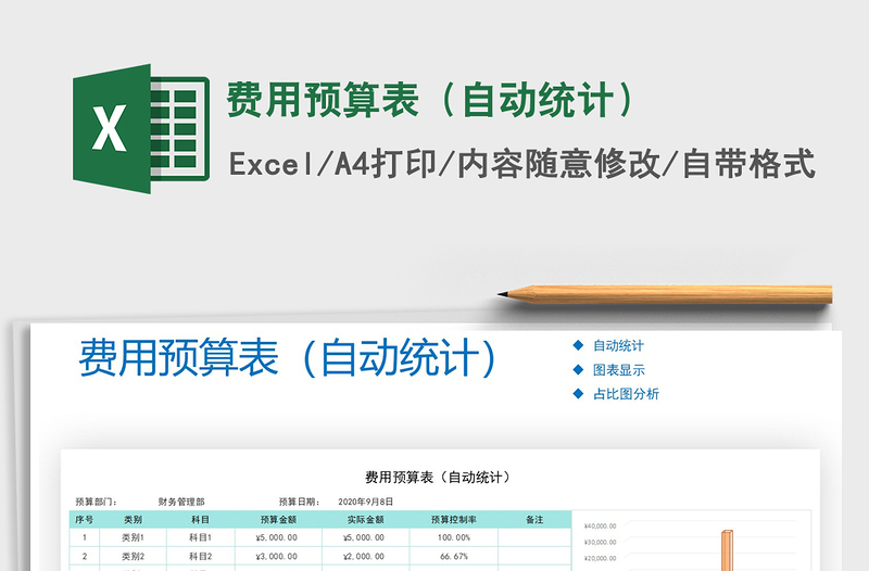 2021年費(fèi)用預(yù)算表(自動(dòng)統(tǒng)計(jì))