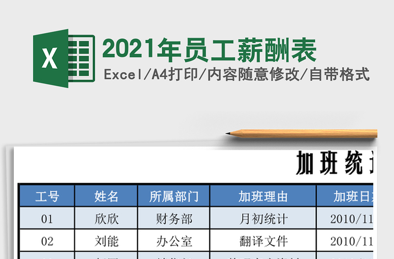 2021年員工薪酬表