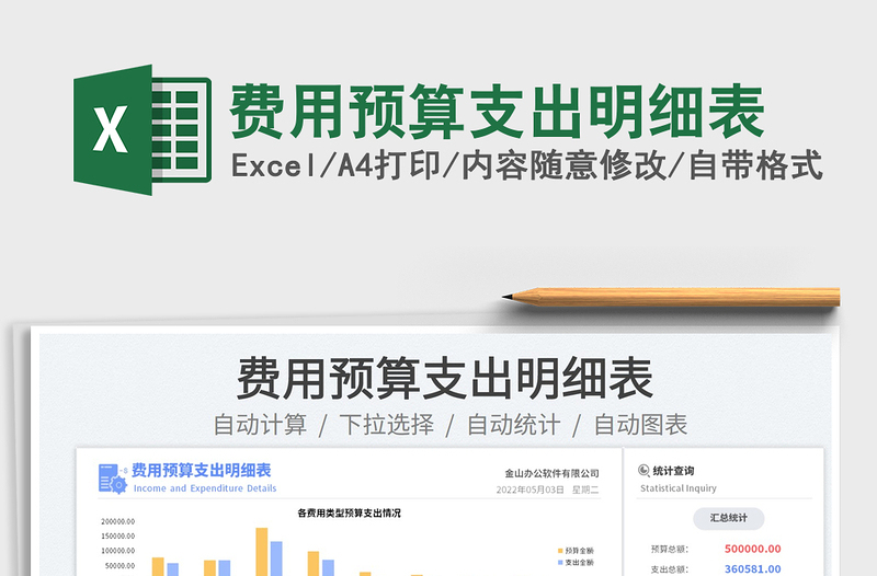 2023费用预算支出明细表免费下载