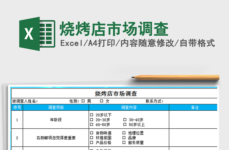 2021年燒烤店市場(chǎng)調(diào)查