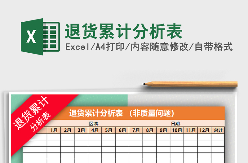2021年退貨累計分析表