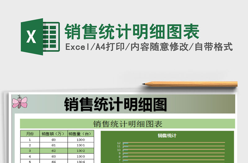 2021年銷售統(tǒng)計明細圖表