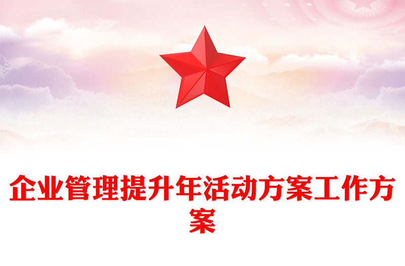企業(yè)管理提升年活動(dòng)方案工作方案