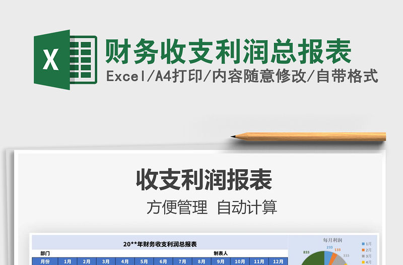 2021年財務(wù)收支利潤總報表