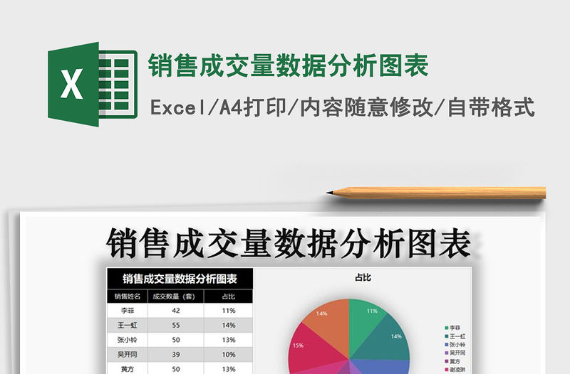 2021年銷售成交量數據分析圖表