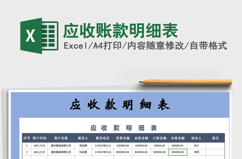 2021年應(yīng)收賬款明細(xì)表