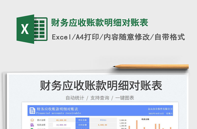 財務應收賬款明細對賬表