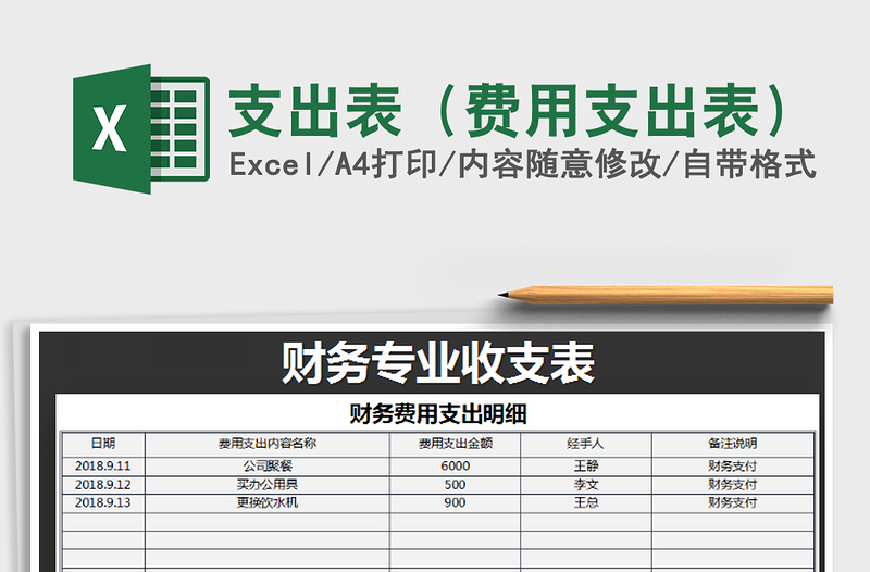 2021年支出表（费用支出表）