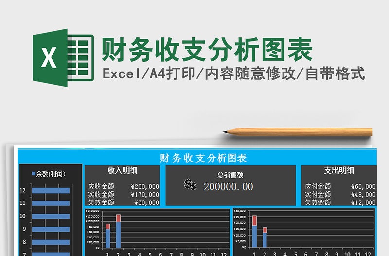 2021年財(cái)務(wù)收支分析圖表