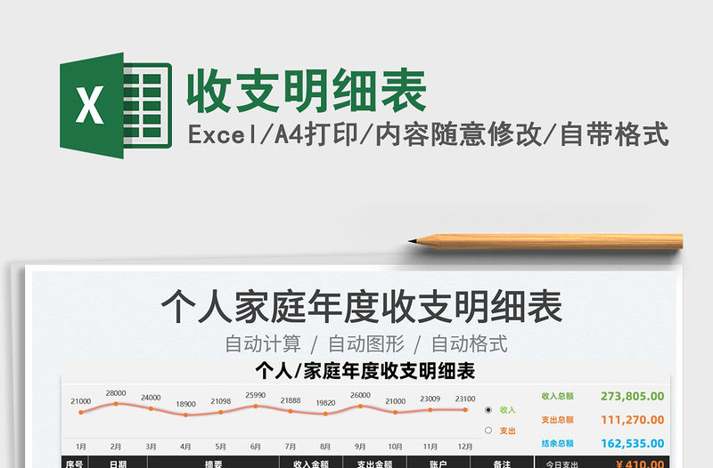 2022收支明細表免費下載