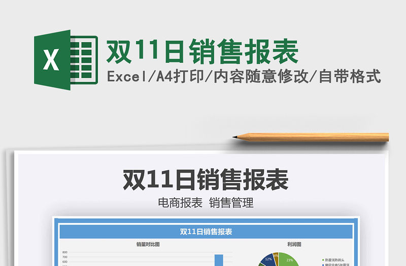 2021年雙11日銷售報表