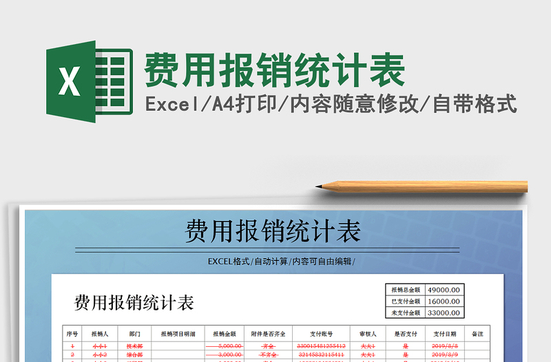 2021年費用報銷統(tǒng)計表