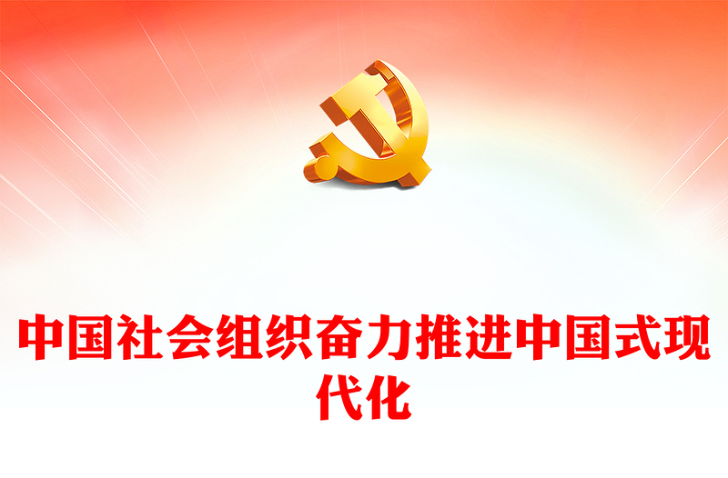2022中国社会组织奋力推进中国式现代化PPT红色党政风深入贯彻落实党的二十大精神专题党课党建课件(讲稿)