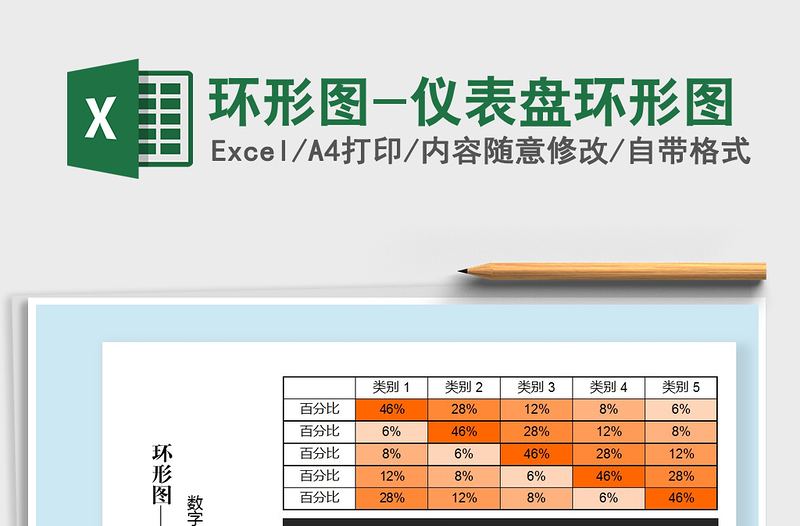 2022年环形图-仪表盘环形图