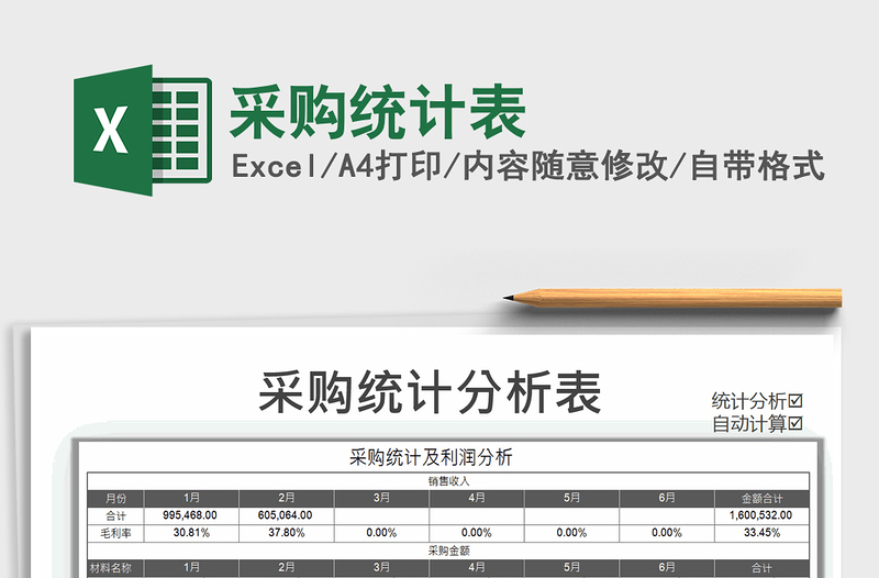 2021年采購統(tǒng)計表