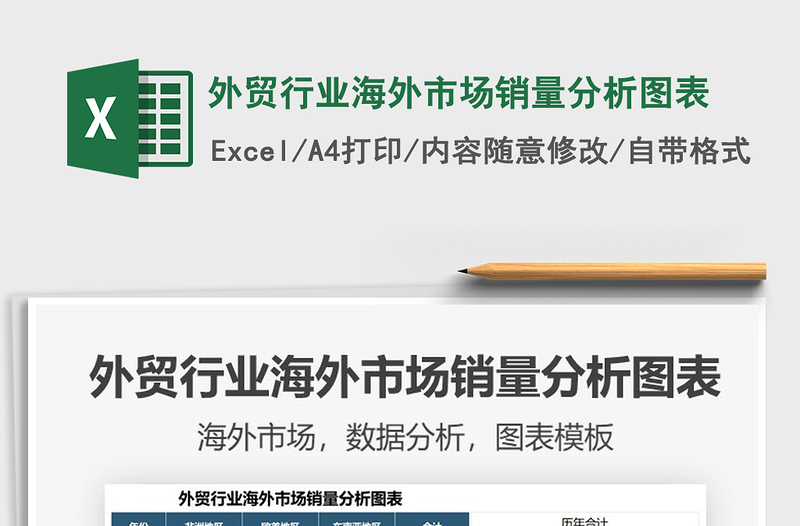2021外貿(mào)行業(yè)海外市場銷量分析圖表免費下載