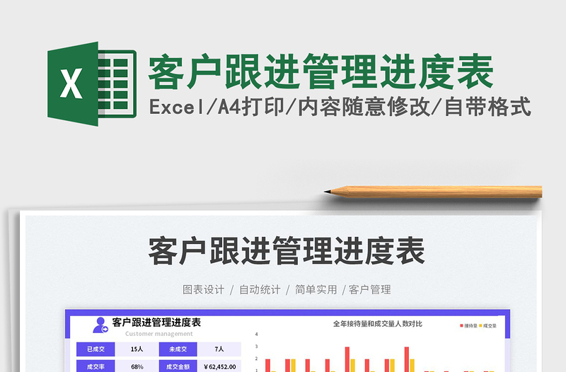 2023客户跟进管理进度表免费下载