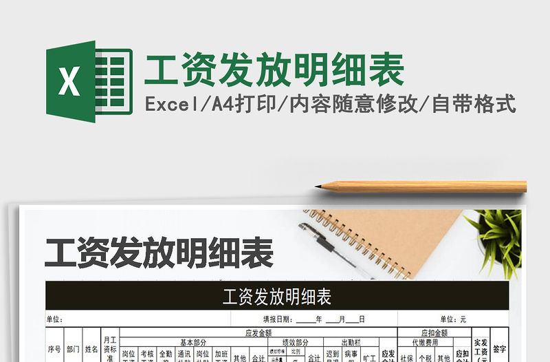 2022年工資發放明細表