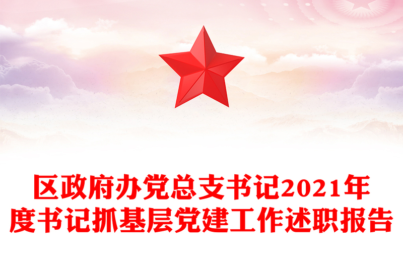 區(qū)政府辦黨總支書記2021年度書記抓基層黨建工作述職報(bào)告
