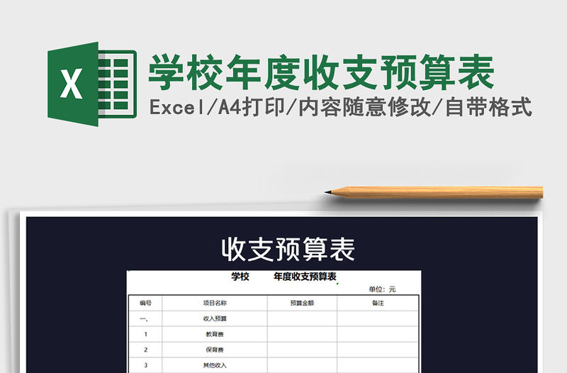 2021年學校年度收支預(yù)算表