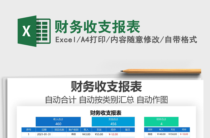 2021年財(cái)務(wù)收支報(bào)表