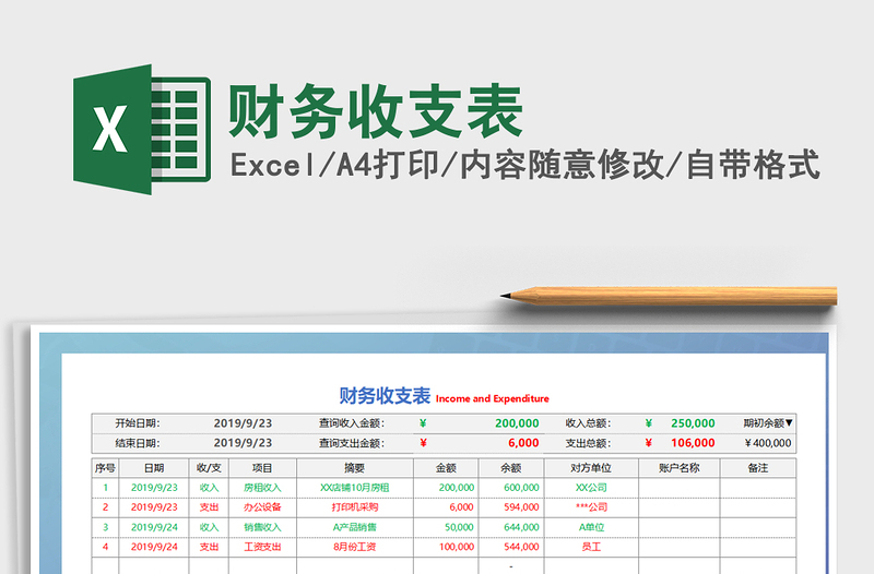 2021年財務收支表