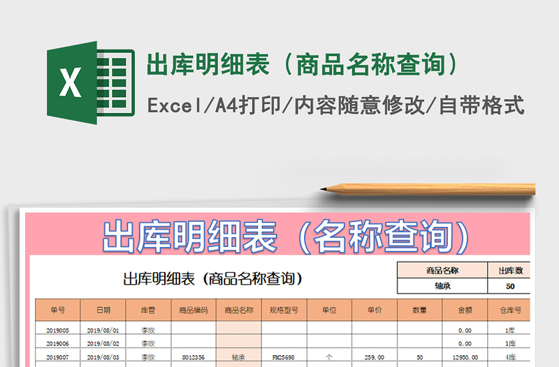 2021年出庫明細表(商品名稱查詢)