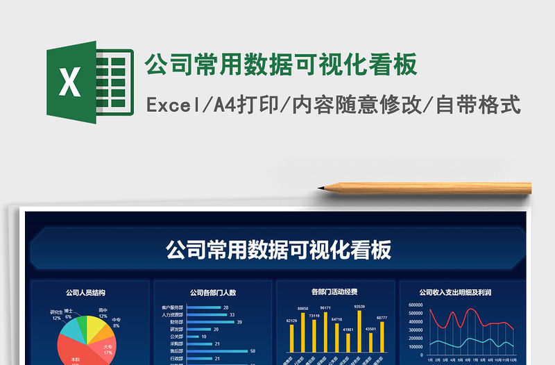 2021年公司常用數據可視化看板