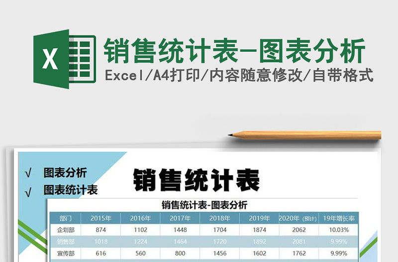 2021年銷售統計表-圖表分析