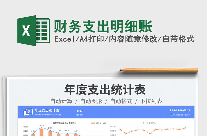 2023財務支出明細賬免費下載